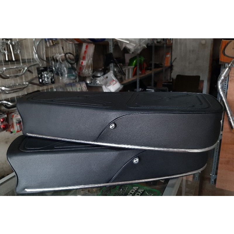 Jok cb mbtech motif xx plat besi spon anti gembos