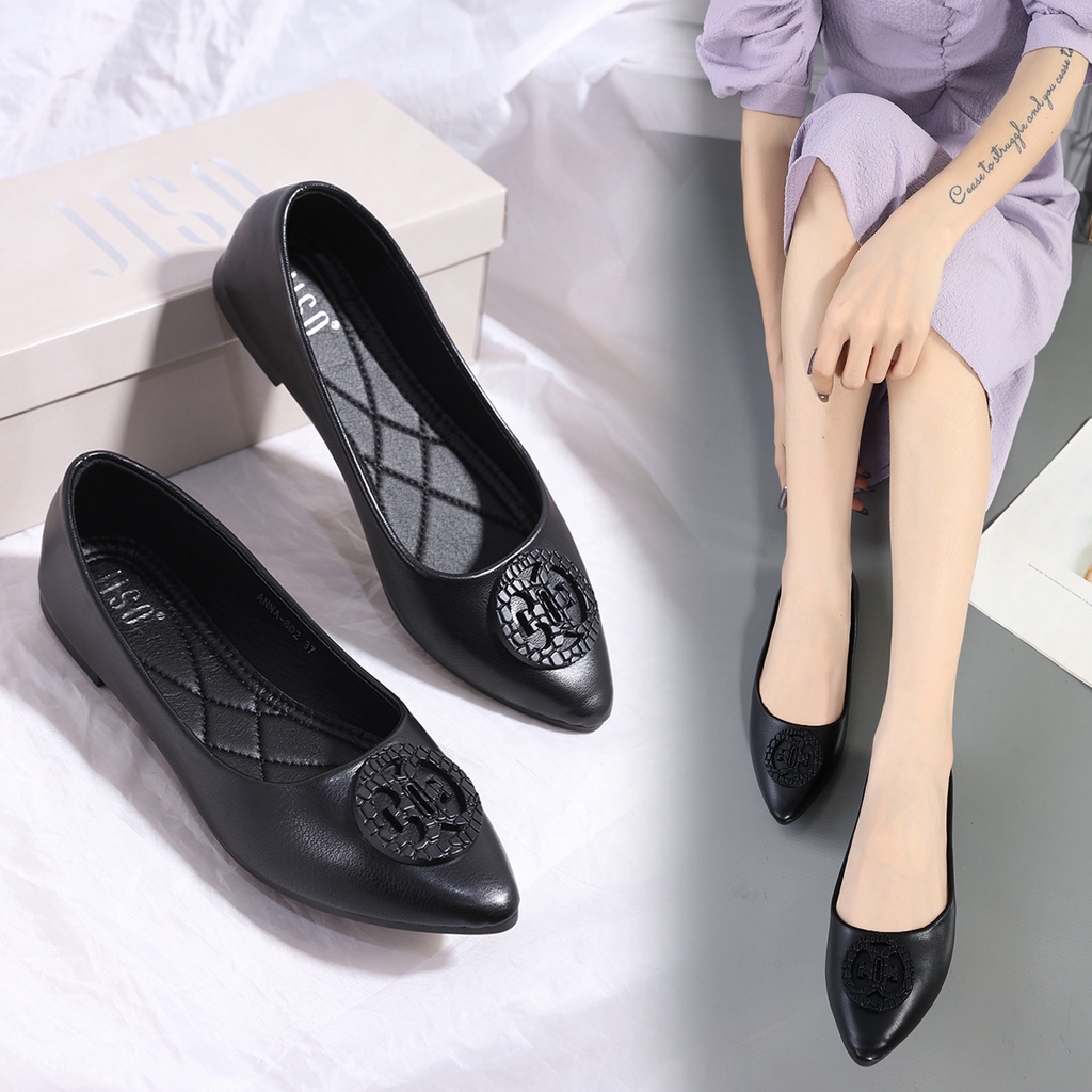 Jiso ANNA-802 Sepatu Flat shoes Wanita Sepatu Kerja Wanita