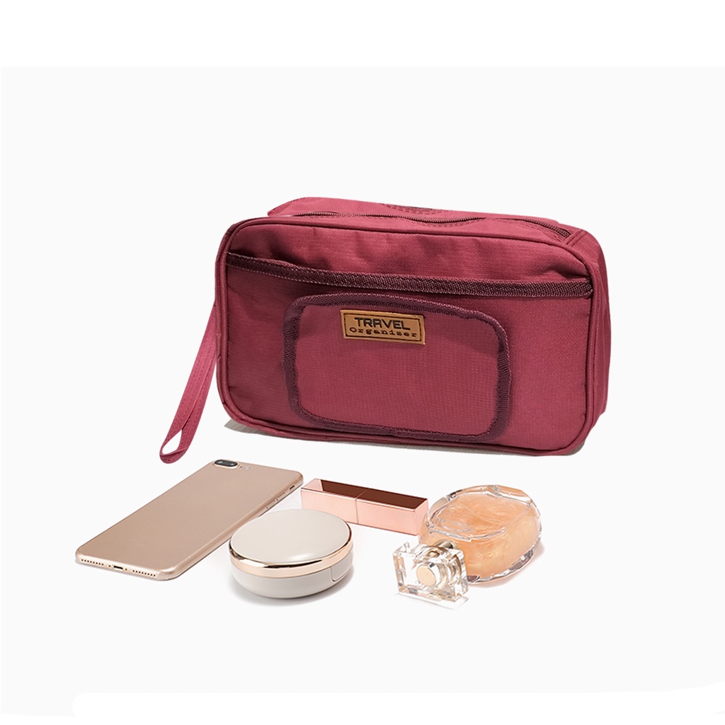 Pouch make up Tempat Make Up Murah Tas Kosmetik Waterproof Pouch Make Up Polos Travel Organizer tempat tisu mini