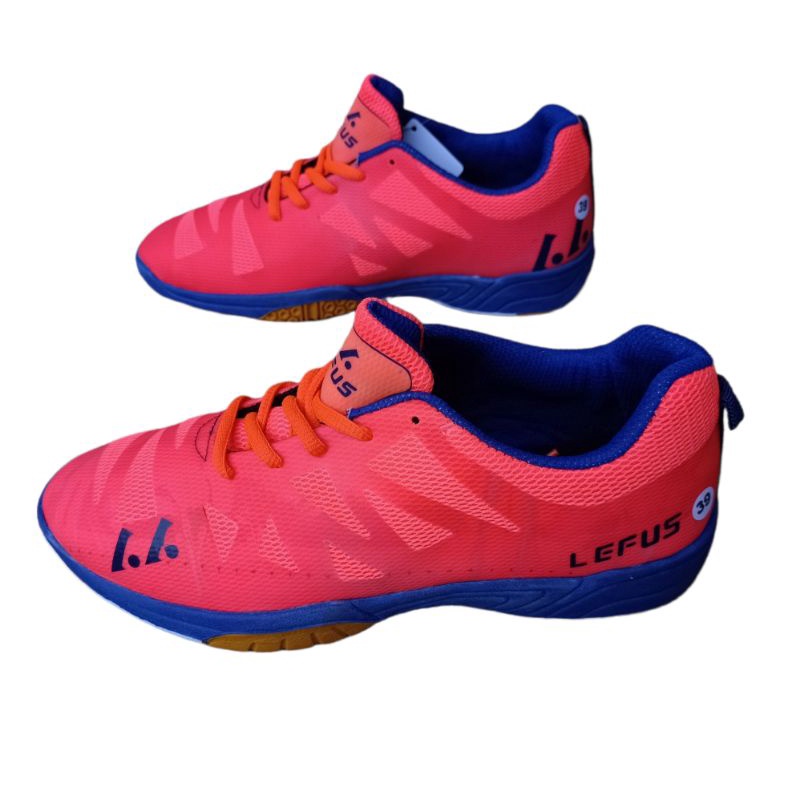 Sepatu sport Pria Badminton/ volly/ Running LEFUS Oren