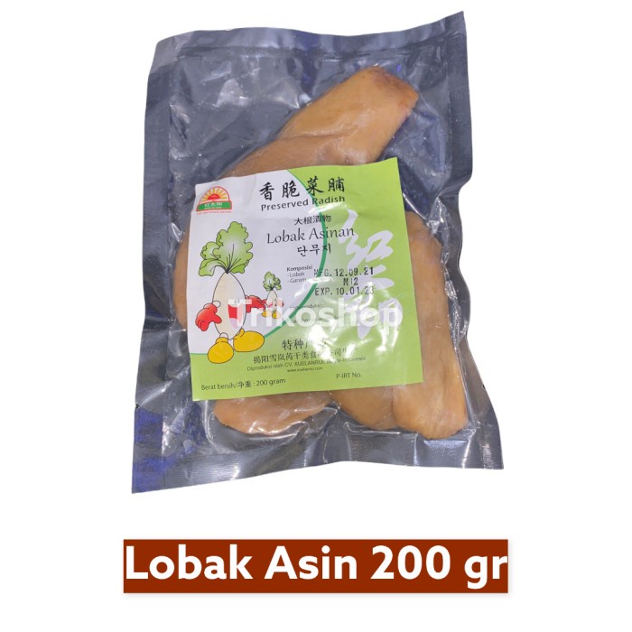 Lobak Asin cap Matahari Merah 200gr