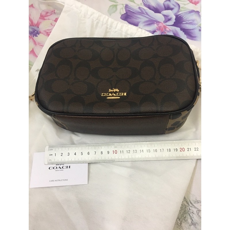 Sale New with tag Tas Coach Signature Mix Leopard Original Authentic Coach