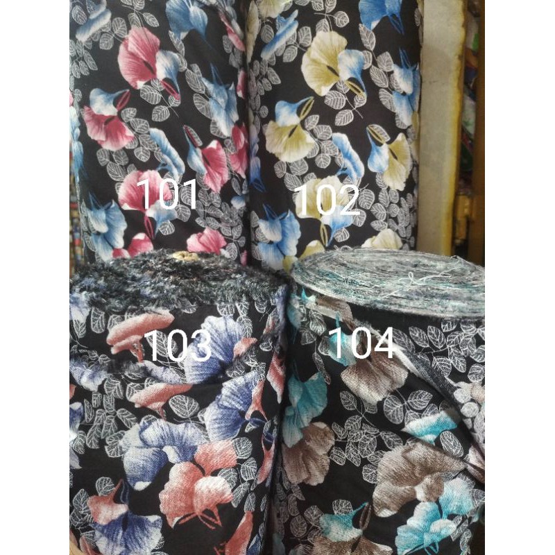 Kain Katun Motif Rayon Meteran Kain Cotton Per 0 5m Shopee Indonesia