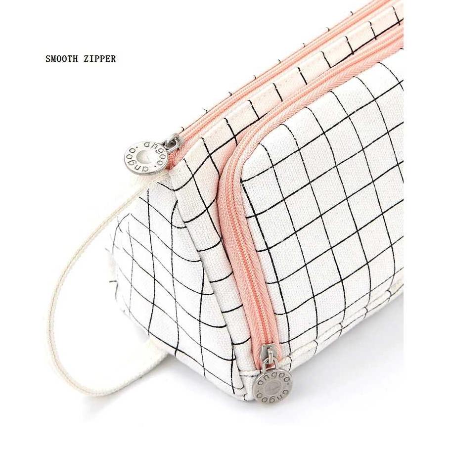 

☛Belanja di sini) ANGOO Tempat Pensil Large Capacity Motif Garis ..,,.,,.,