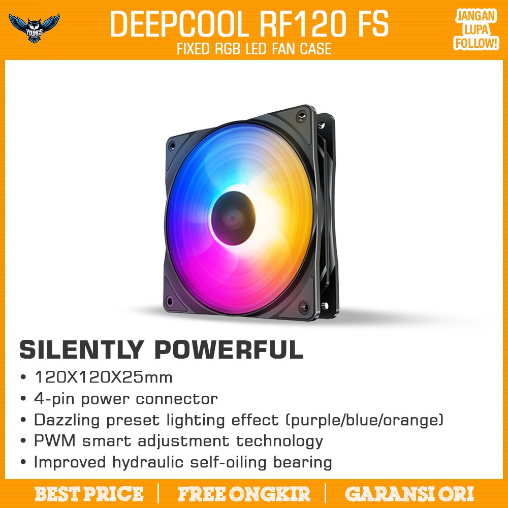 DEEPCOOL RF120 FS 12CM FIXED RGB LED FAN CASE CASING RF 120FS RF120FS