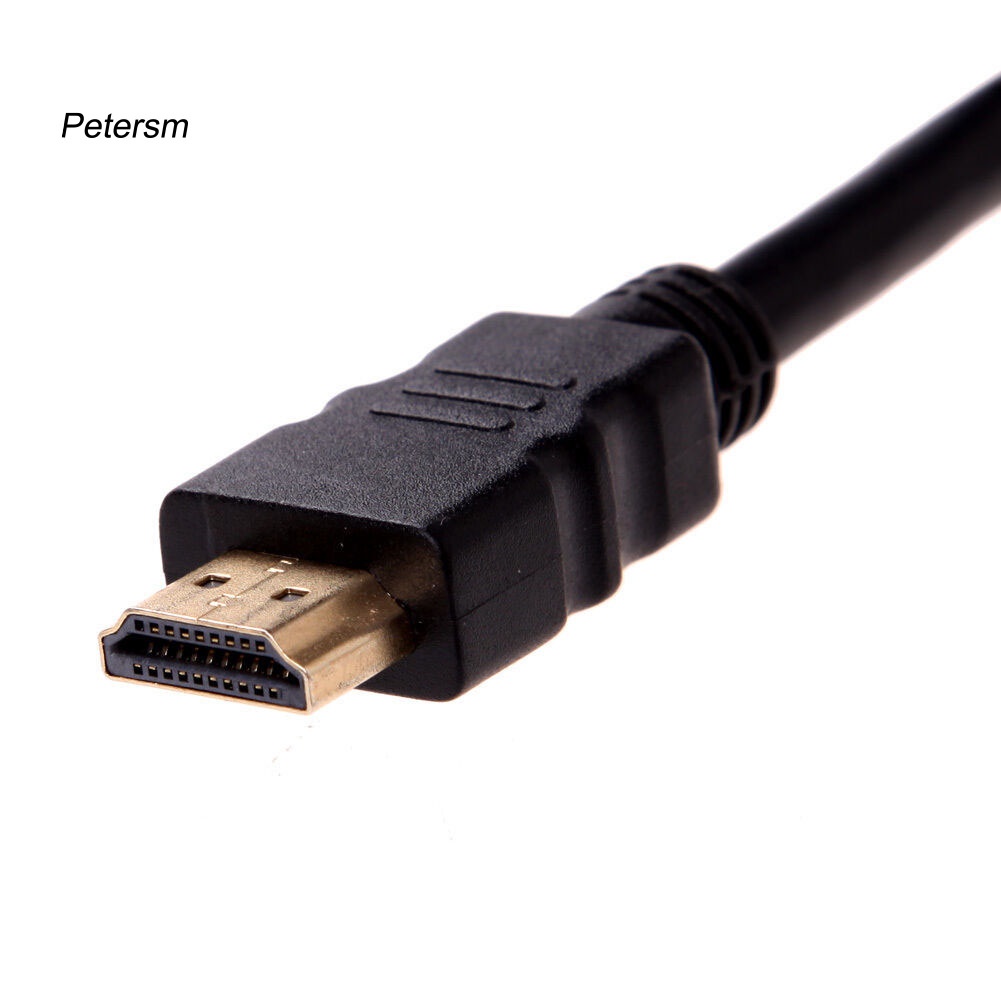 1 In 2 Out 1080p Kabel Adapter Splitter Hdmi-Compatible Male Ke Dual Female Untuk Pc Dvd