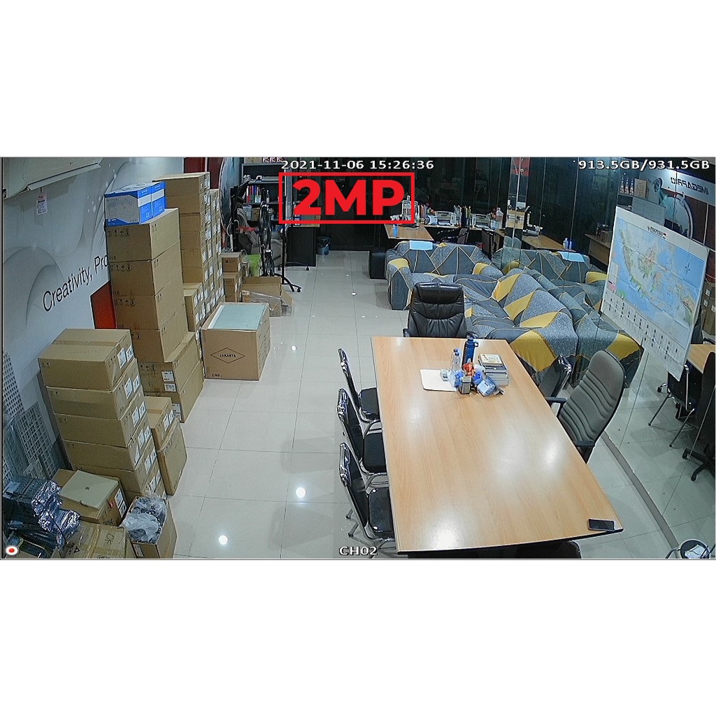 Paket CCTV HIKVISION 16 Channel Kamera 16CH 2MP LENGKAP +Kabel +HDD