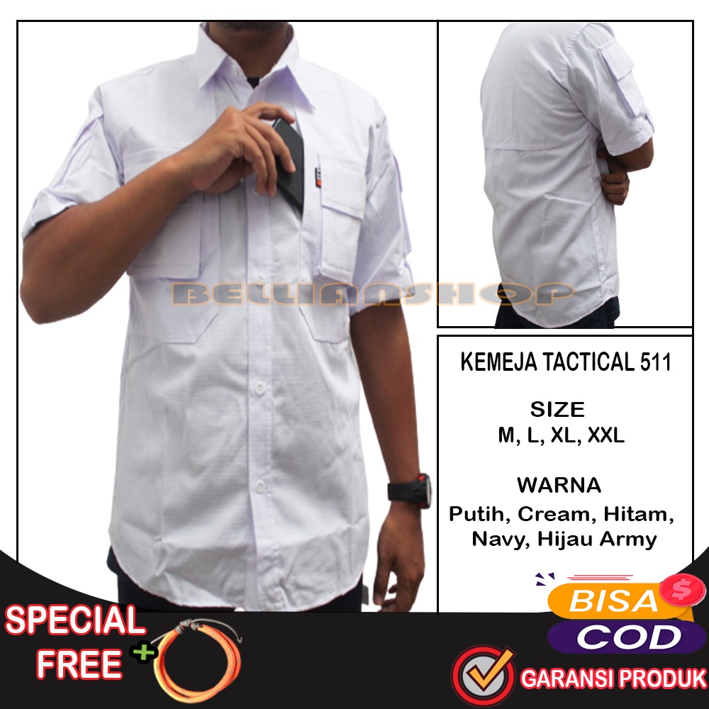 Kemeja Lapangan Outdoor Pria Model Terbaru Baju PDL Tactical 511 Lengan Pendek
