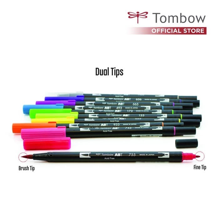 

kaligrafi-perlengkapan- tombow dual brush pen semua warna, satuan -perlengkapan-kaligrafi.