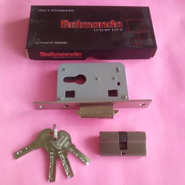 Body dorong Belmondo / Body kunci belmondo/Lockcase Body Kunci Pintu Dorong Sliding Geser Cutbray BELMONDO