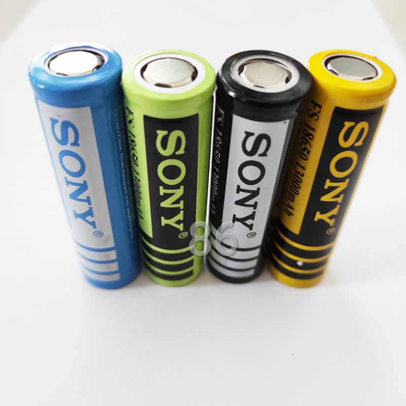 BATERAI SONY 13000mAh 18650 BATERAI SENTER POLICE SWAT ISI ULANG RATA