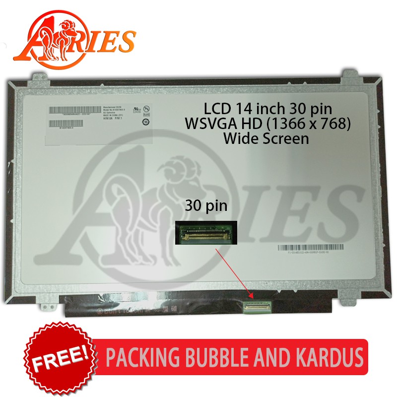Layar LCD LED LAPTOP ASUS A450L A450LC 14 inch SLIM 30PIN