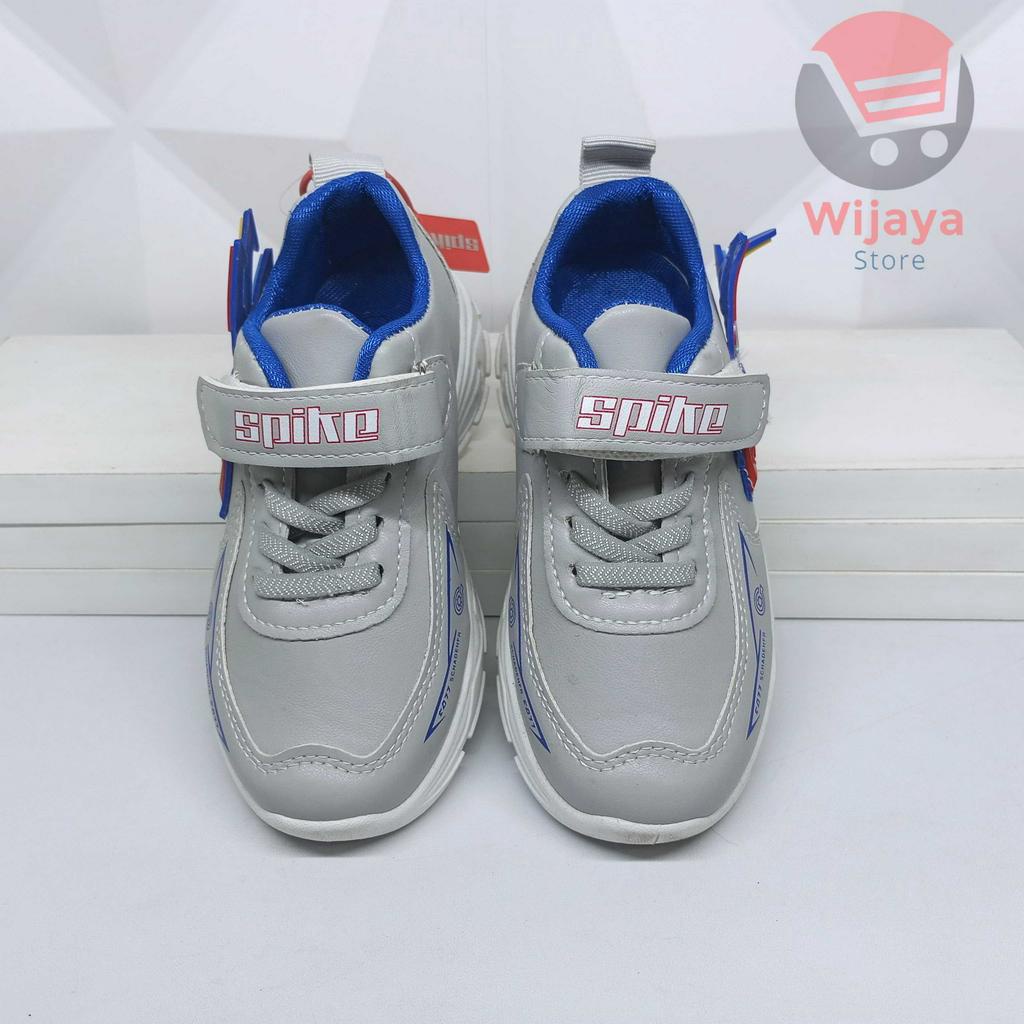 Sepatu Sneakers Anak TK SPIKE ZL 7893 Fashionable dan Praktis dengan Perekat Cocok untuk Anak Cowok