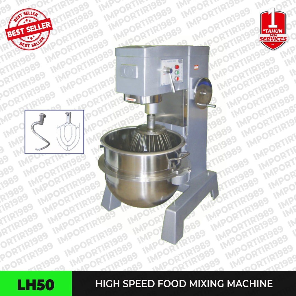 Mixer Planetary 50 Liter Mixer Pengaduk Adonan Roti Kapasitas Besar LH50