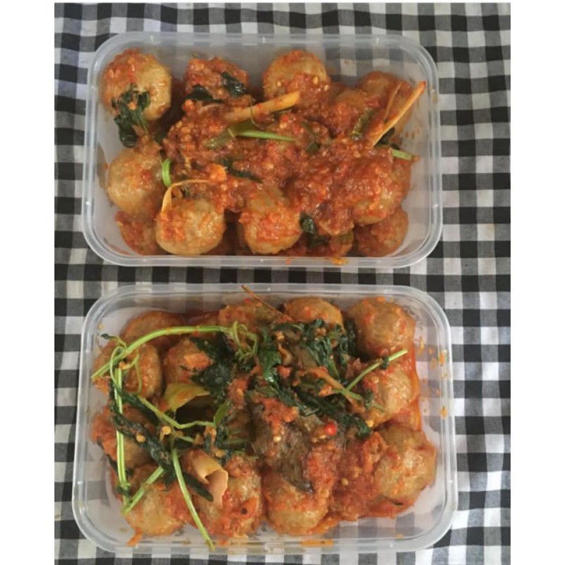 

seblak bakso diet pedassssss 500gr