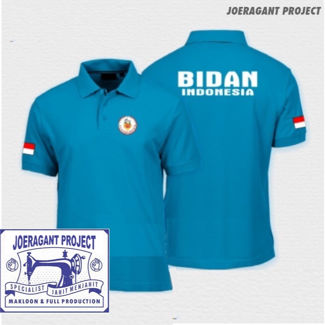 Kaos Polo Shirt Tshirt Baju Kerah Distro BiDAN perawat polos custom indonesia anak dewasa COD murah 