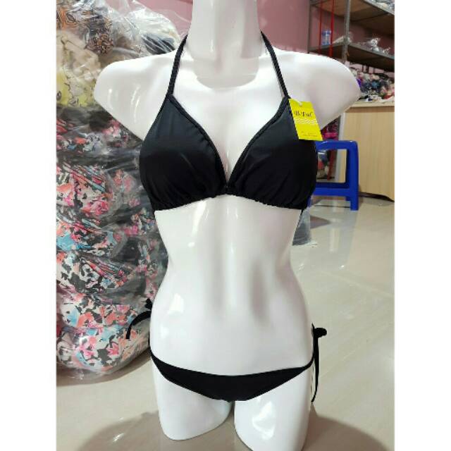 Bikini Segitiga Tali Ikat Polos