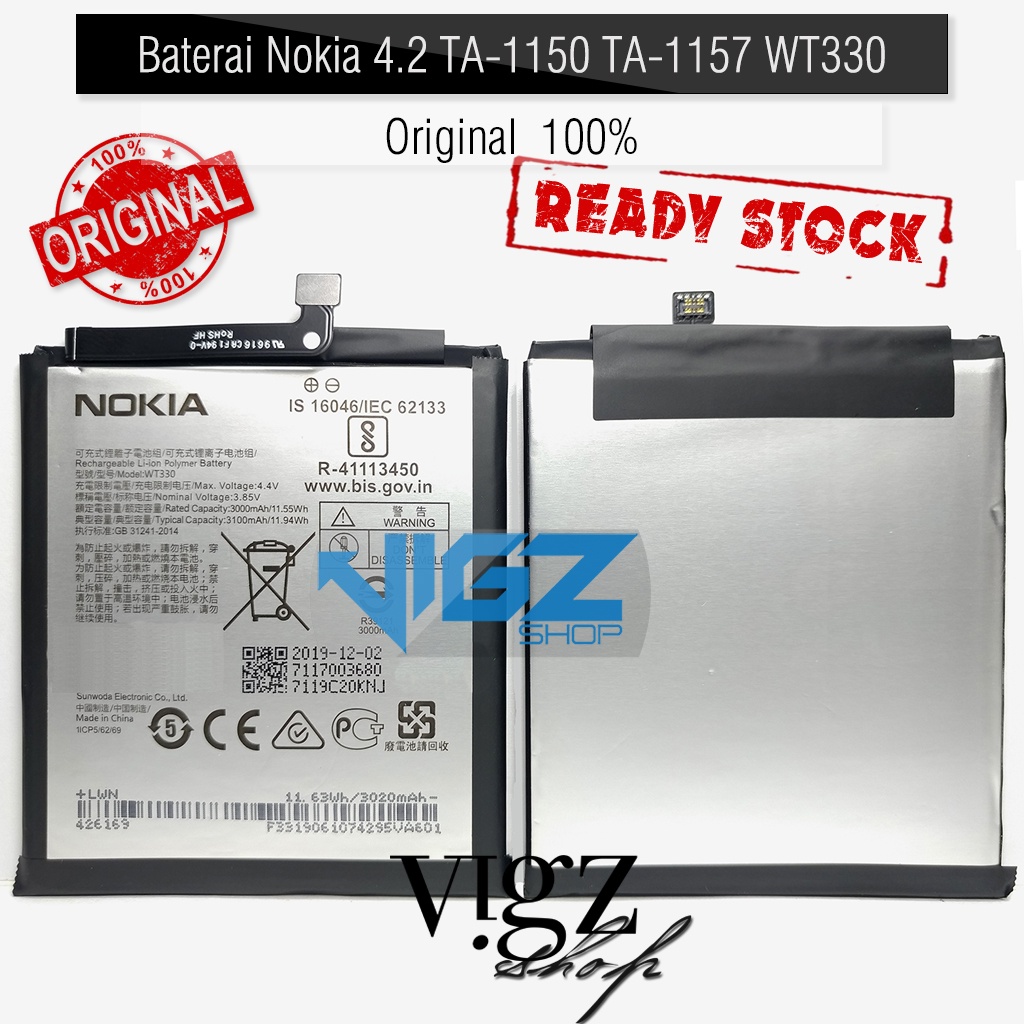 Battery Baterai Batre Nokia 4.2 TA-1150 TA-1157 WT330 Original 100%