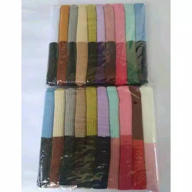 CIPUT BANDANA RAJUT NYAMAN 2WARNA  (SATUAN/PCS )