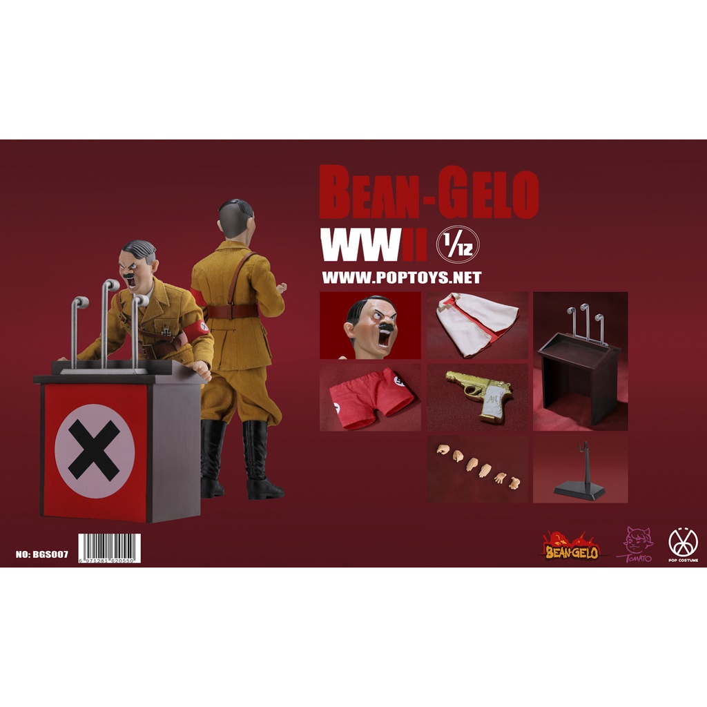 Bean Gelo Devil King Hitler Lecture version 1/12 1:12 POP TOYS BGS007