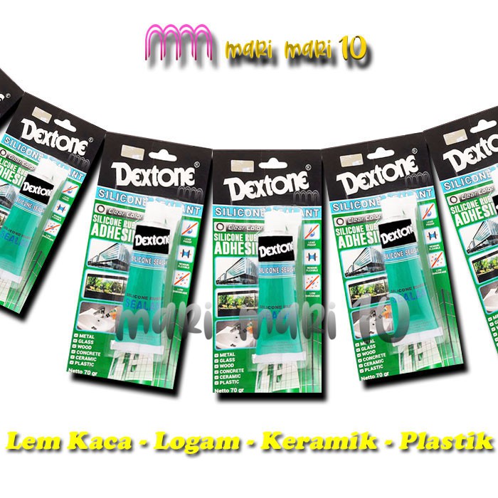 

Lem Kaca Sealant Dextone Tube Besar 70 gram Bening