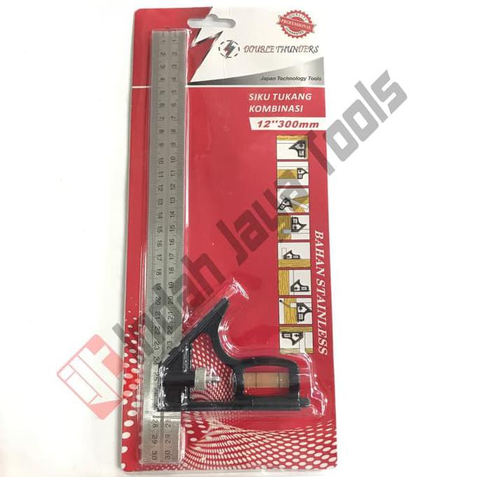 

Diskon Double Thunders Combination Try Square Siku Tukang Waterpas Penggaris Dijamin Ori