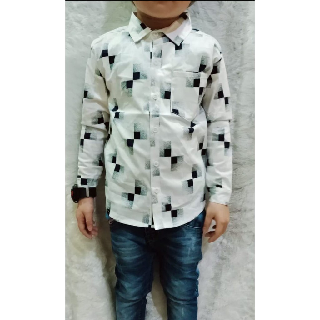 TC.87 KEMEJA MOTIF DEWASA SAMPAI ANAK2 USIA 4-10TH/KEMEJA CASUAL MOTIF/KEMEJA VENOM/ARKA