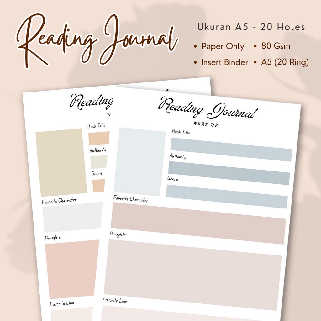 

Loose Leaf Reading Journal/To Do List - Refill Binder A5 -15 Lembar by Haru Buch