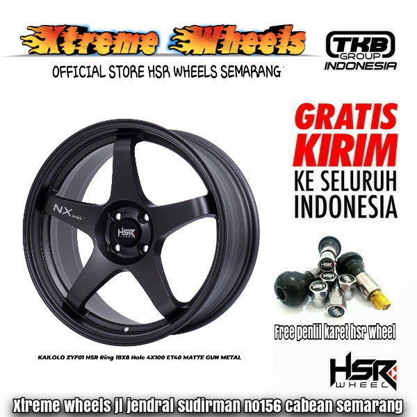 velg racing hsr kailolo ring18 tuk jazz yaris mobilio city sigra calya