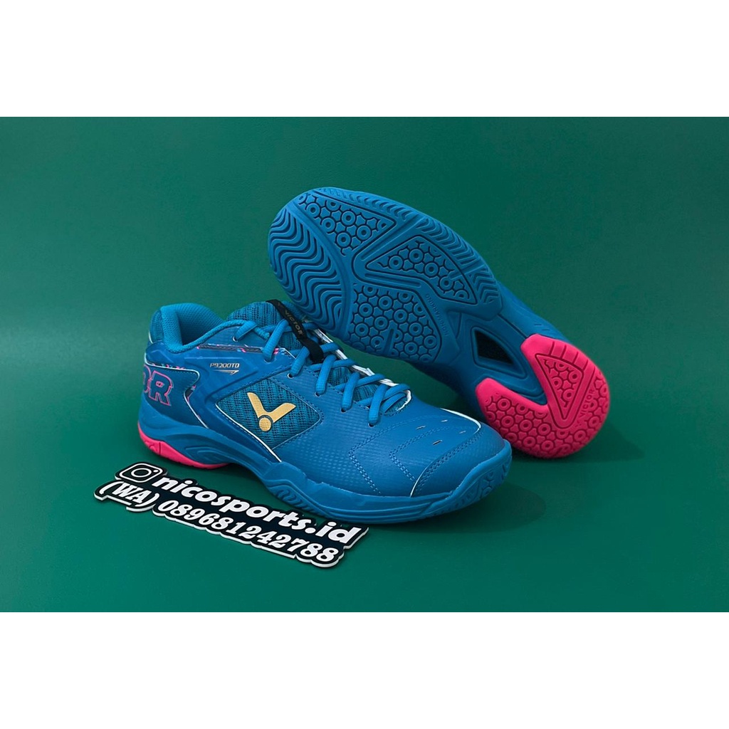 Sepatu Victor P9200 TD  Blue Jewel / Virtual Pink