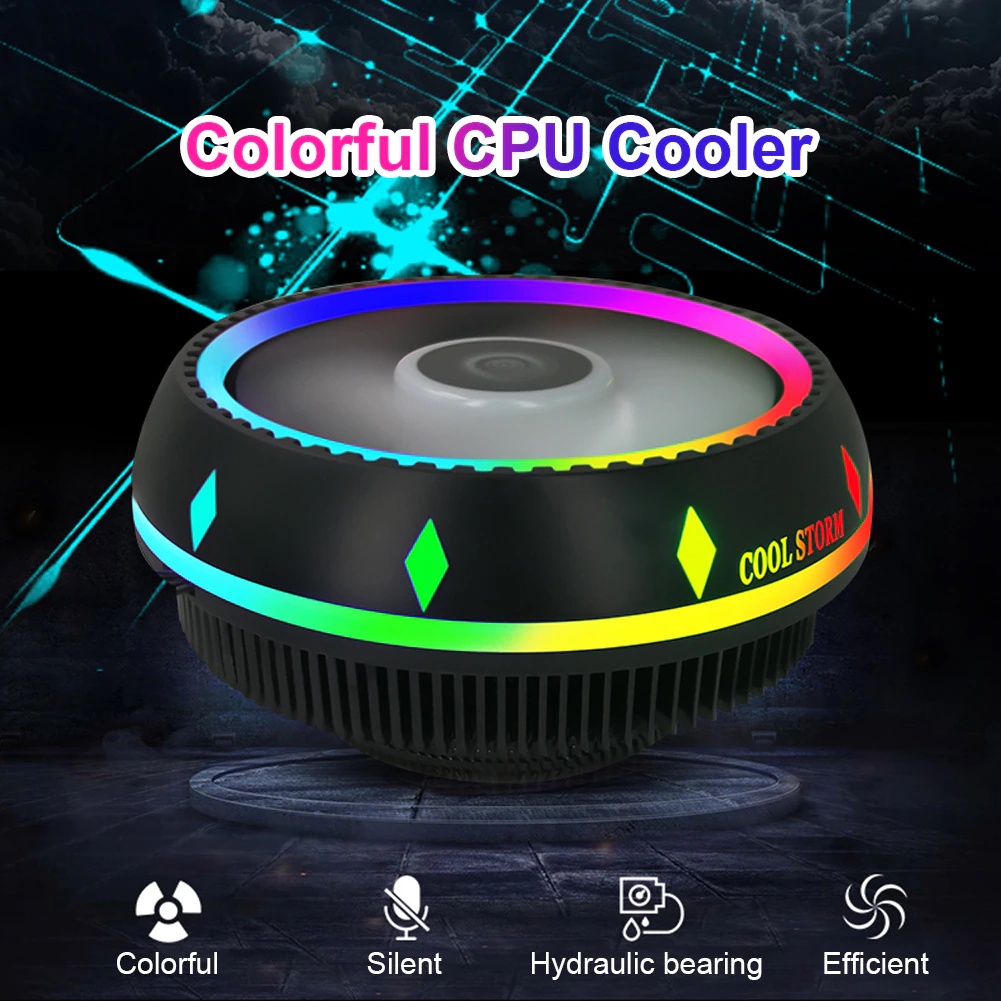 cpu fan cooler cool storm  ufo rgb for intel dan amd fan processor