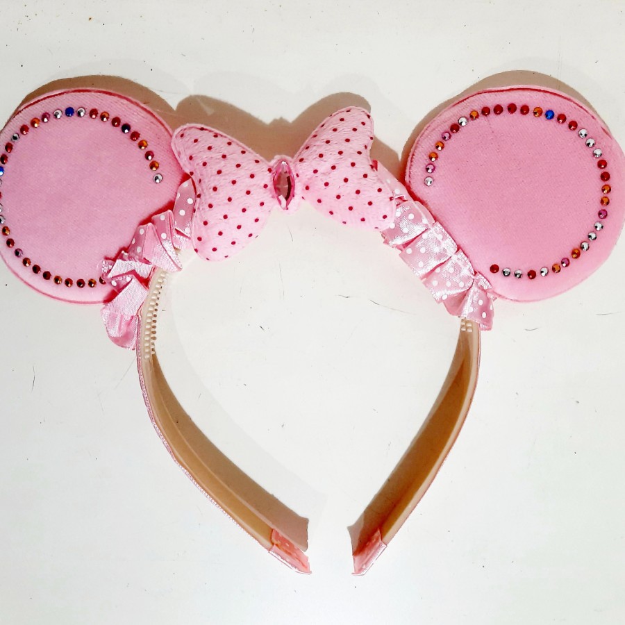 Bando Telinga Mickey Minnie Mouse Aksesories Pesta Kado Anak