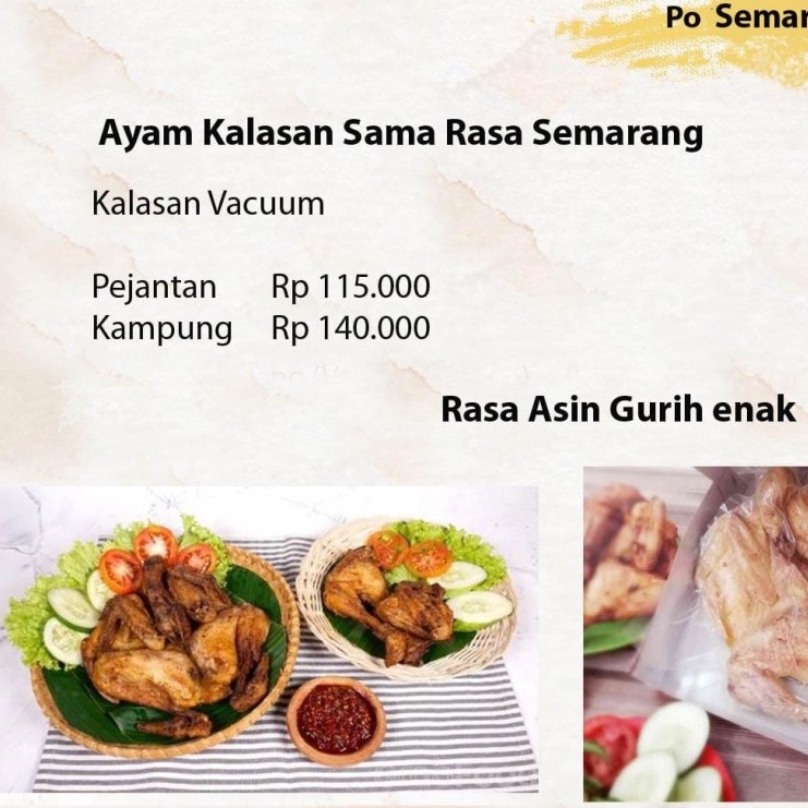 

ayam kalasan sama rasa semarang