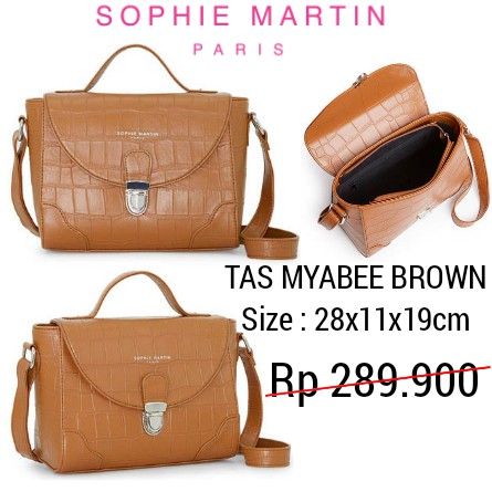 TAS MYABEE BROWN SOPHIE PARIS PROMO TAS SOPHIE PARIS SLING BAG