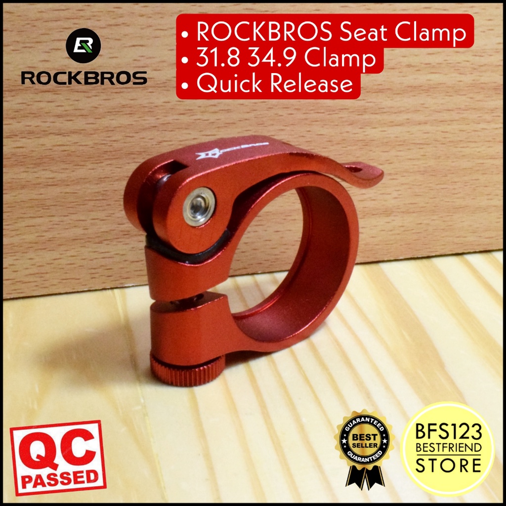 ROCKBROS Seat Clamp 31.8 34.9 Clamp Penjepit Seatpost Quick Release