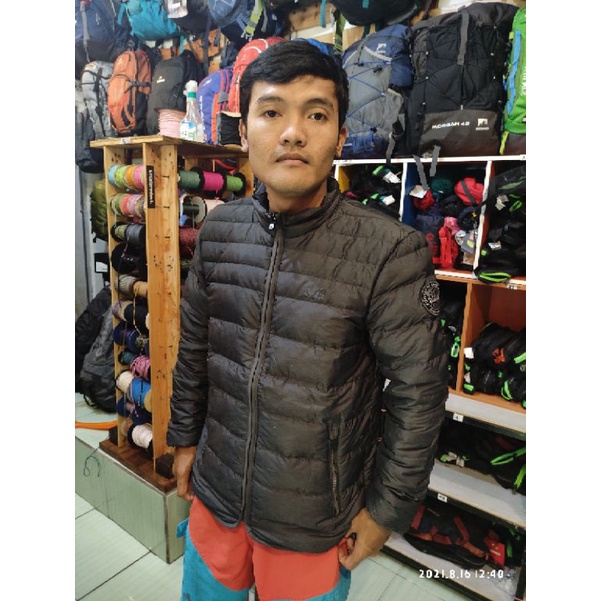 JAKET millet bulu angsa