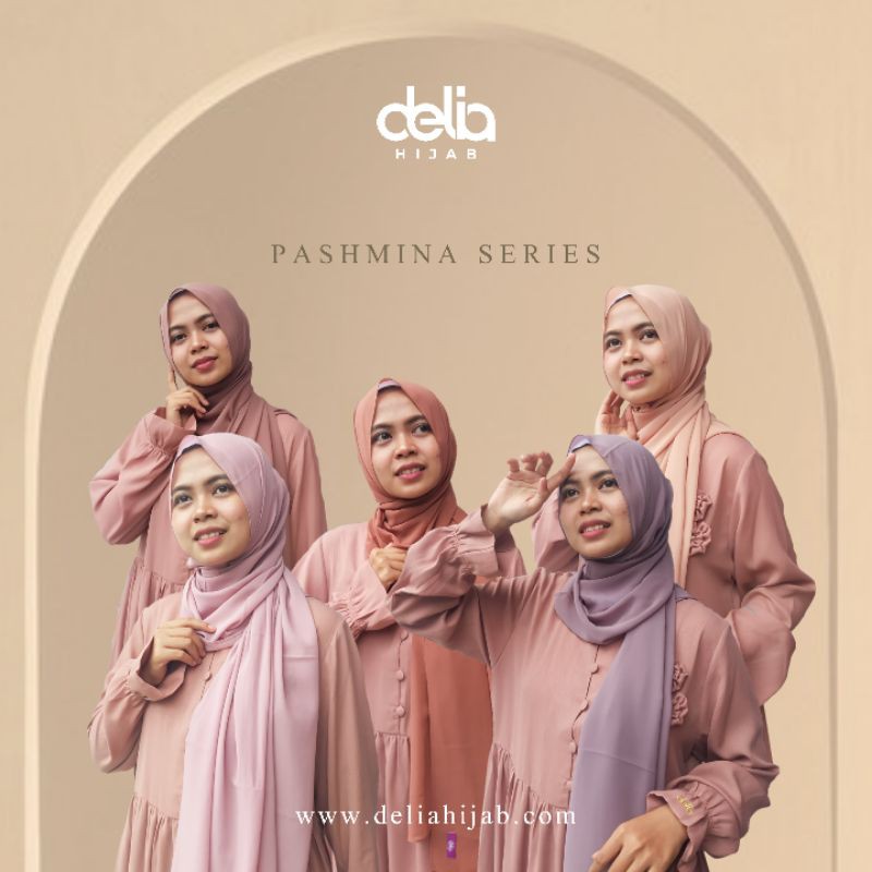 Jilbab Pashmina - Hijab Pashmina Ceruty - Delia Hijab
