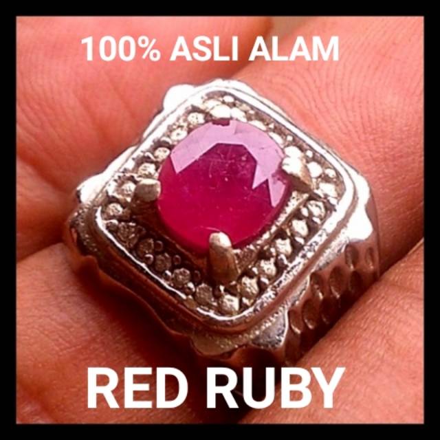 Natural Red Ruby 100% Asli Alam Warna HQ Harga Termurah