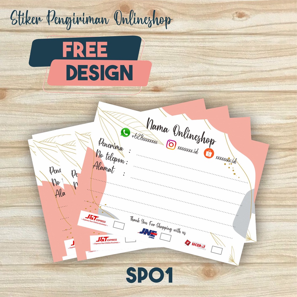 

Cetak Stiker Label Pengiriman Online Shop Olshop