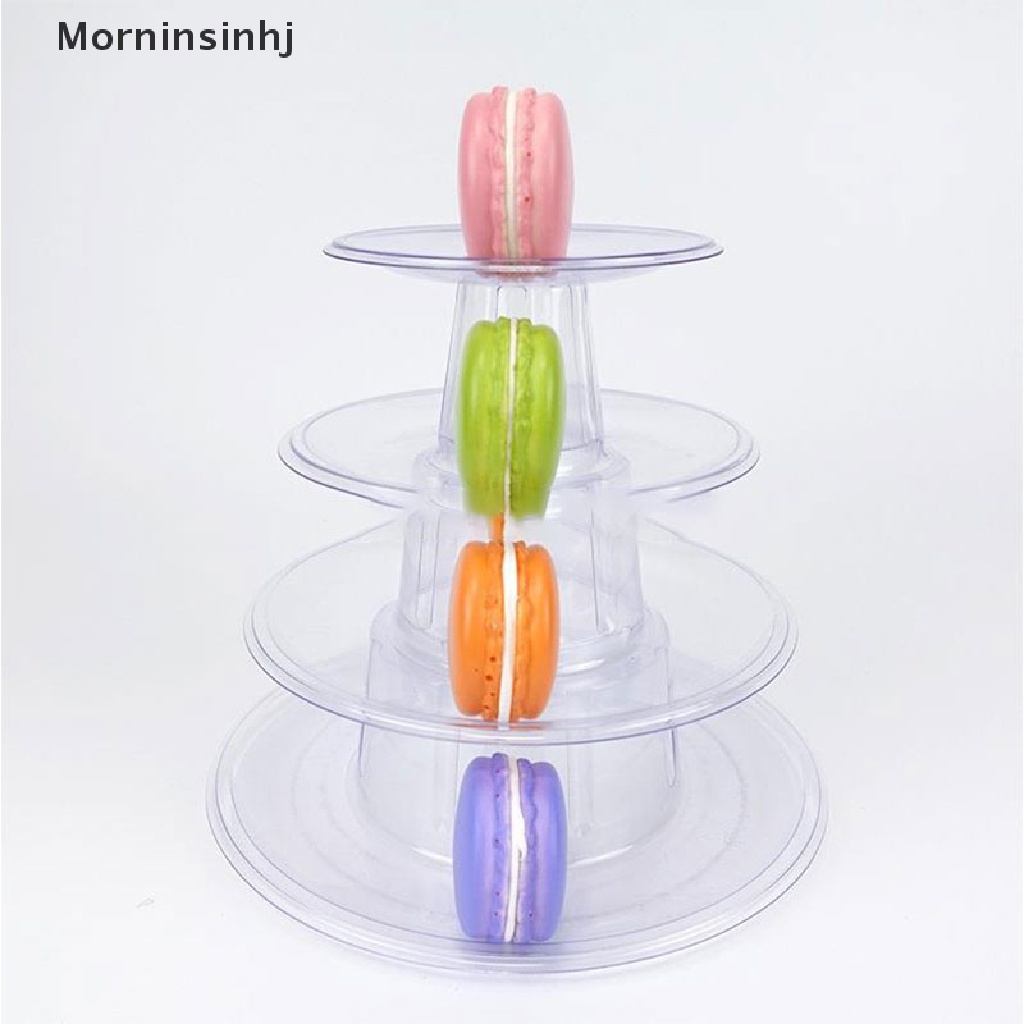 Mornin Multitiers Macaron Display Stand Cupcake Tower Rack Cake Stand Nampan PVC Kue id