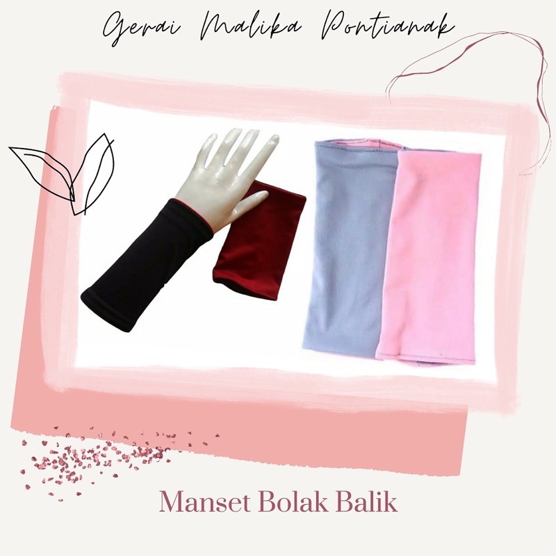 Manset bolak balik polos handshock bolbal handsock murah wanita muslimah cewek kaos syari akhwat for