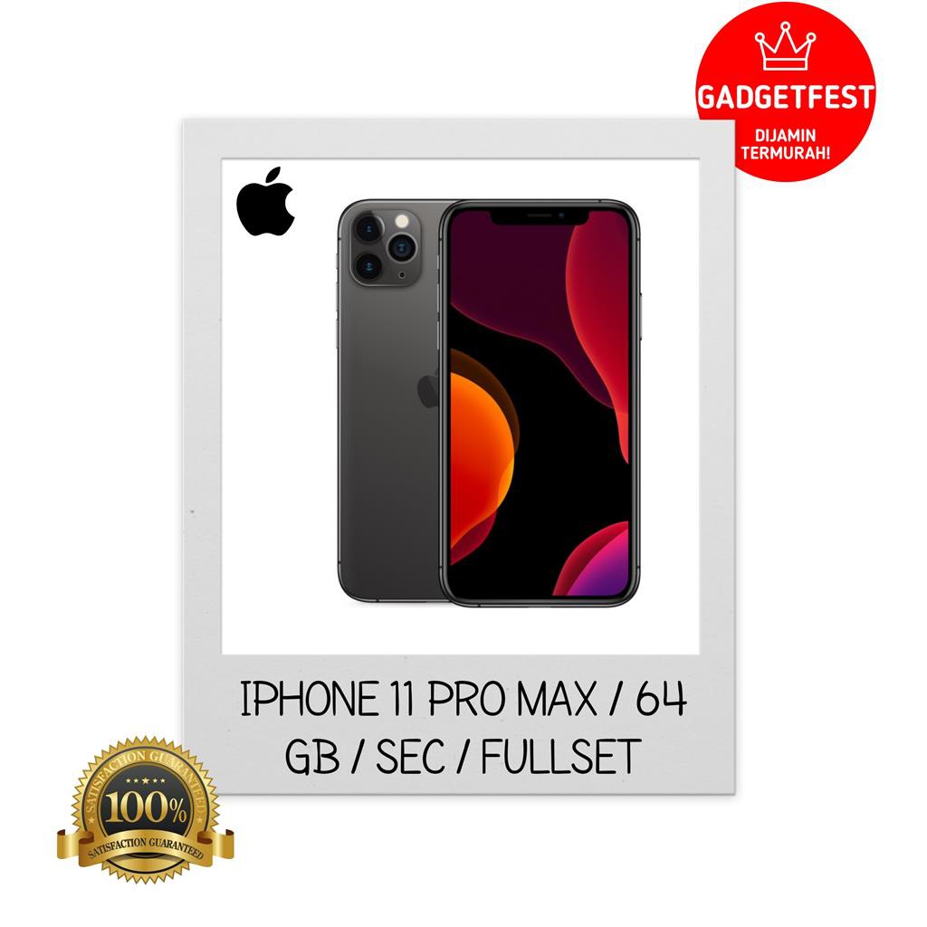 iPhone 11 PRO MAX 64GB Second Seken Ex Inter Mulus Fullset Murah