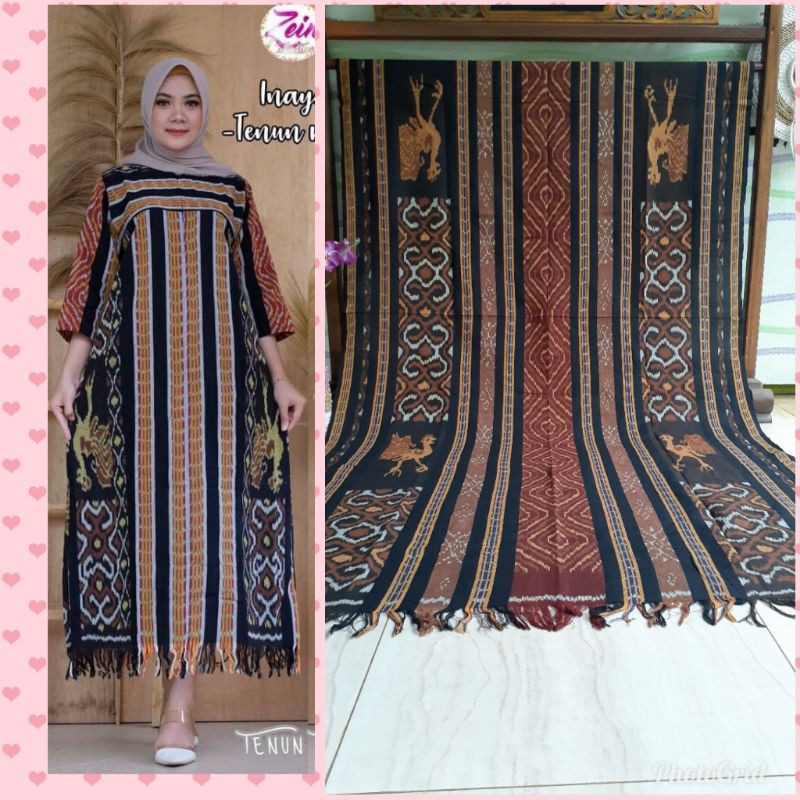 kain tenun belangket motif hewan merak