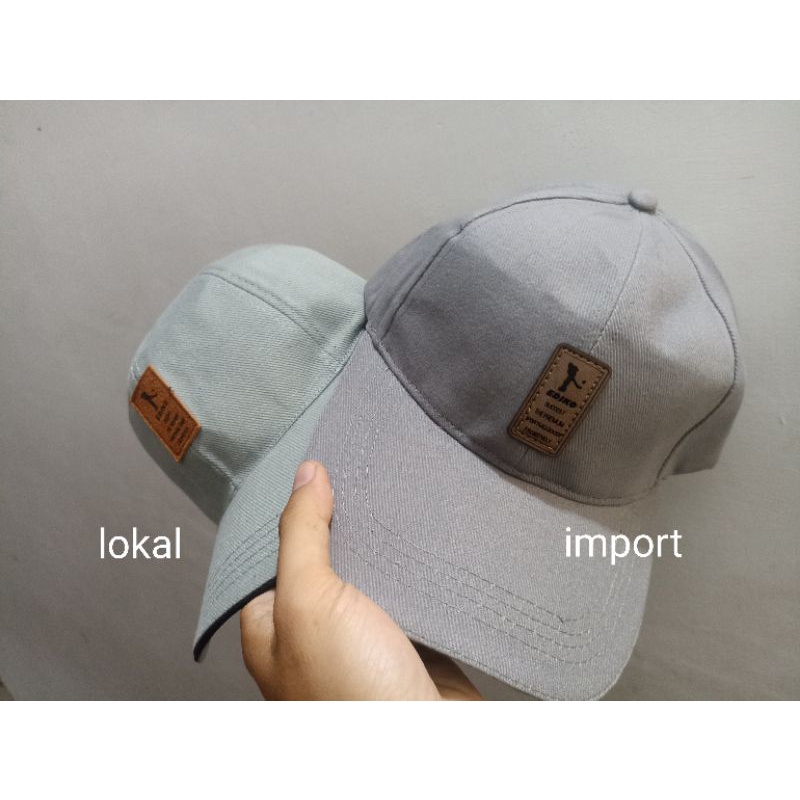 Topi baseball ediko bahan rafel premium pengait cakop besi pria wanita import dan lokal