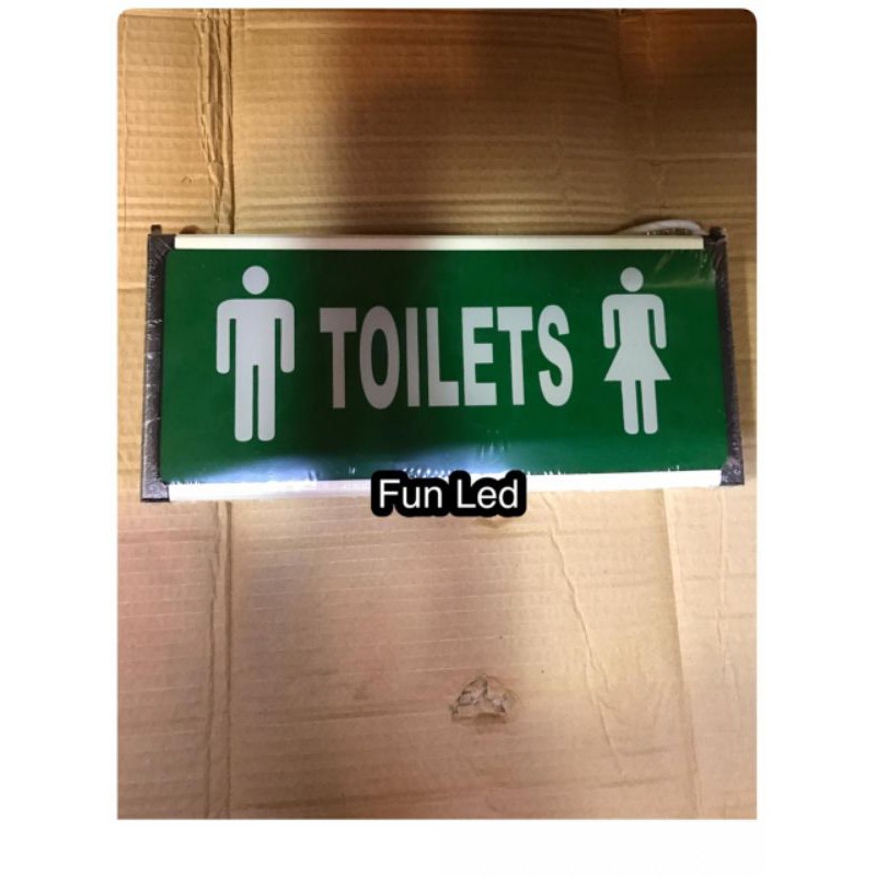 Lampu emergency toilet led 3watt 3 watt 3w 3 w 2 sisi 220volt