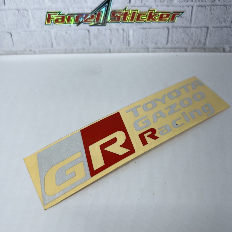 Stiker GR sport sticker Toyota Gazoo Racing 8cm reflektif cutting