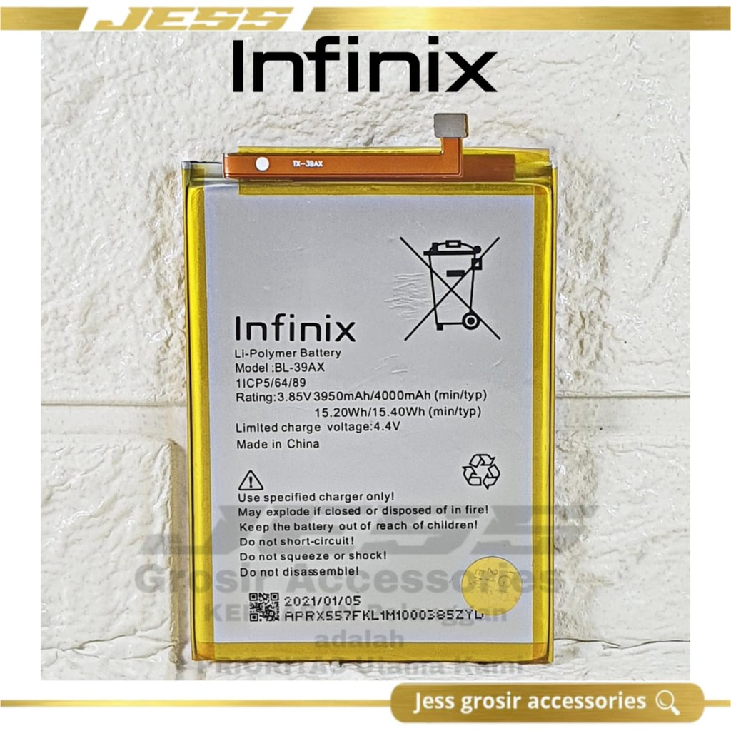 Baterai Battery Original INFINIX BL-39AX BL39AX For Type Hp Infinix HOT 4 / HOT 4 PRO / HOT 4 MAX / HOT 4 Lite - X556 - X557 - X5511B