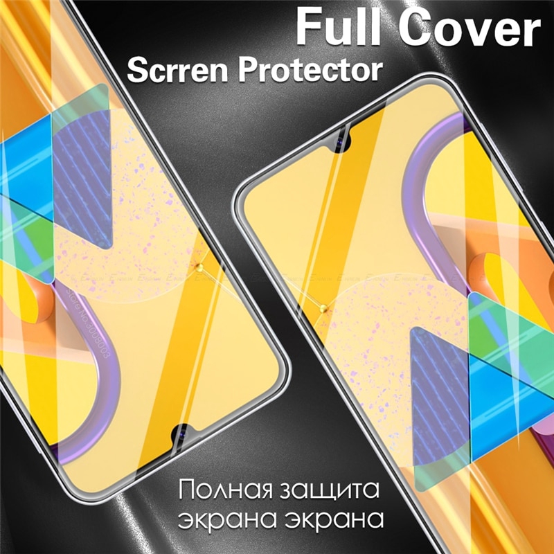 2-in-1 Samsung A02S A12 M31 A11 A20 A30 A50 A51 A71 S20FE A30S A50S A50 Glass Protective Camera Glass for Samsung Galaxy M31 Tempered Glasses DGX