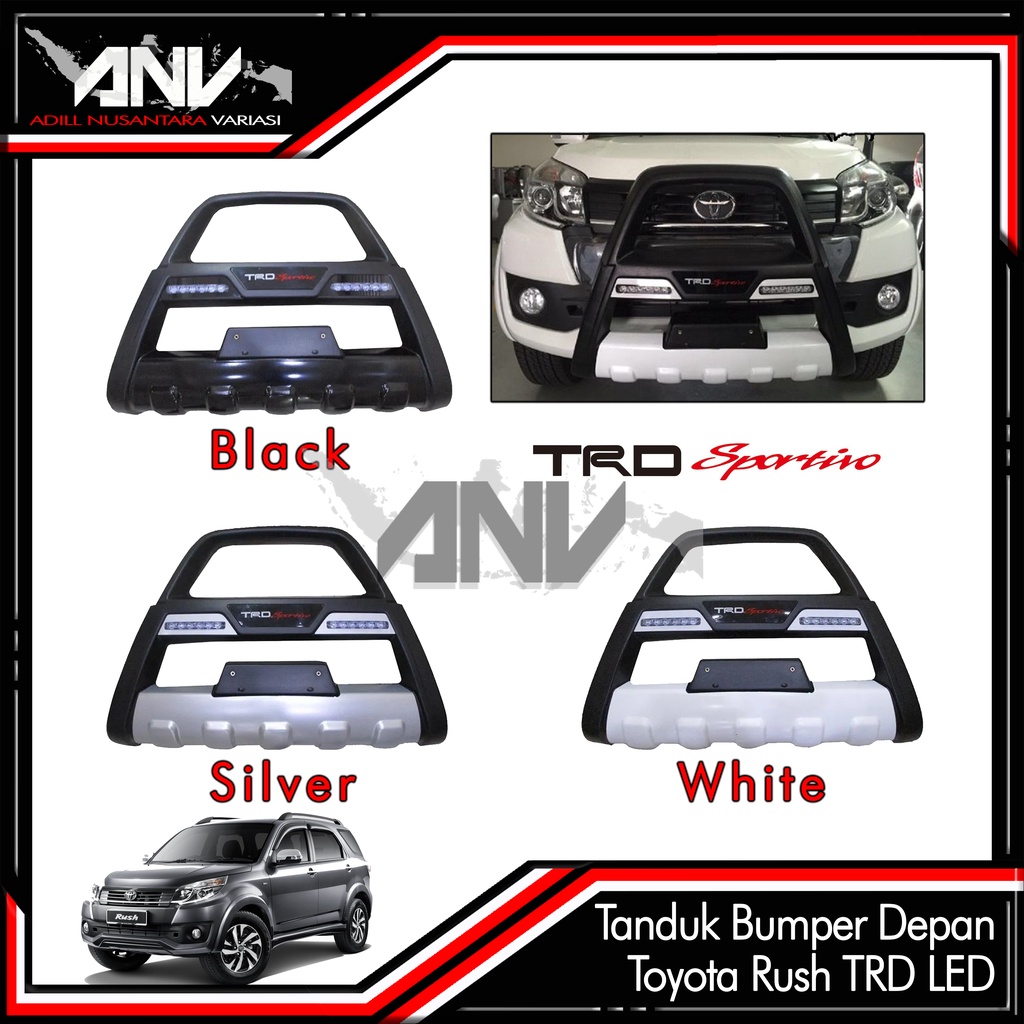 Tanduk Bumper Depan Toyota Rush TRD LED