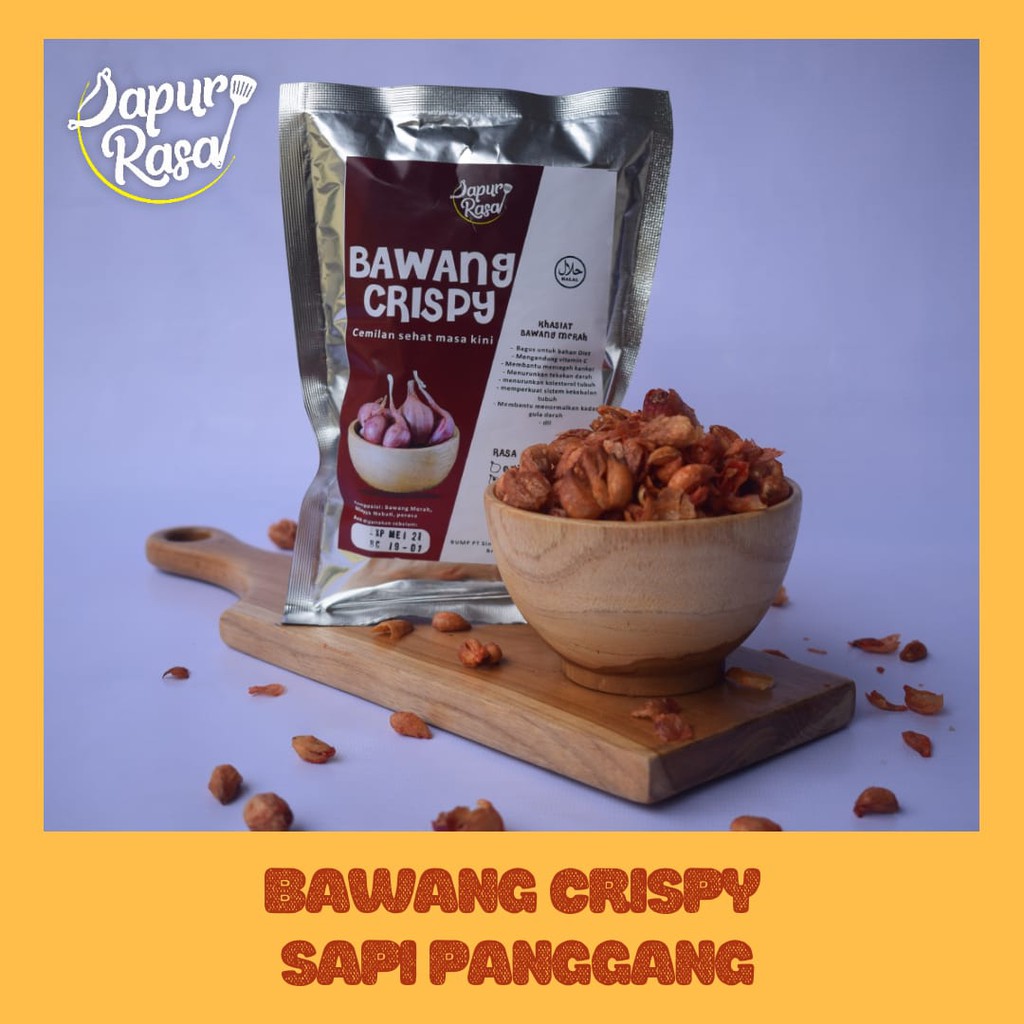 

Cemilan Bawang Crispy Sapi Panggang